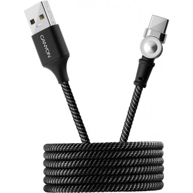 

Кабель USB-Type-C Canyon Magnetic 1m Black (CNS-USBC8B)