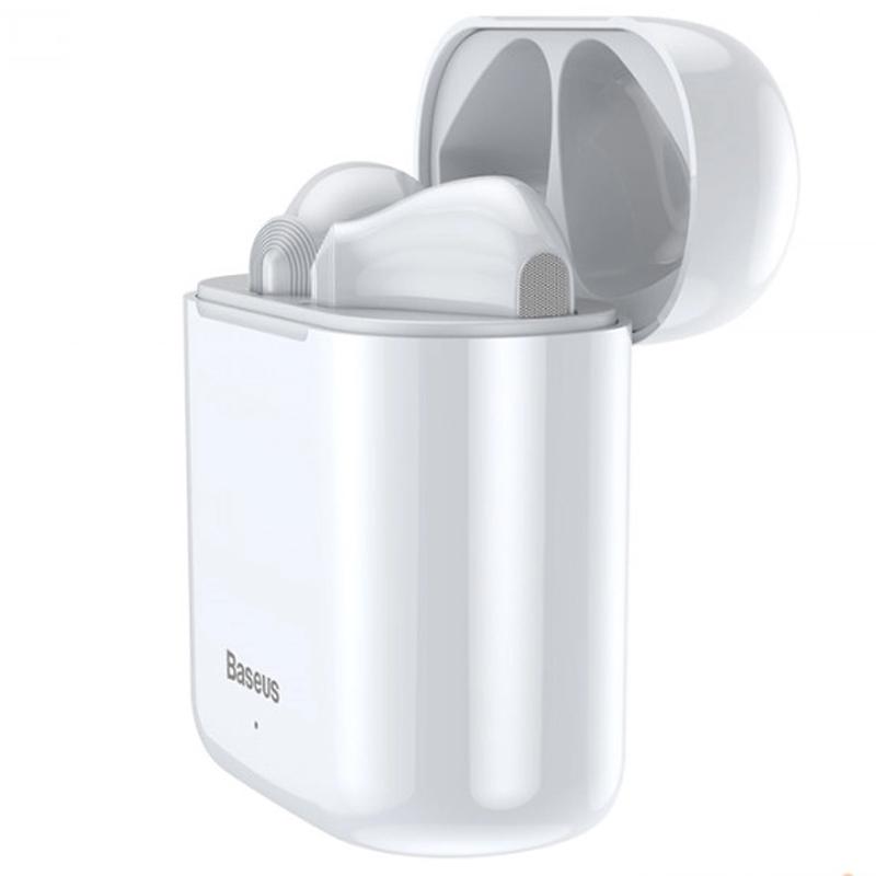 

Наушники гарнитура вкладыши Bluetooth Baseus W09 White