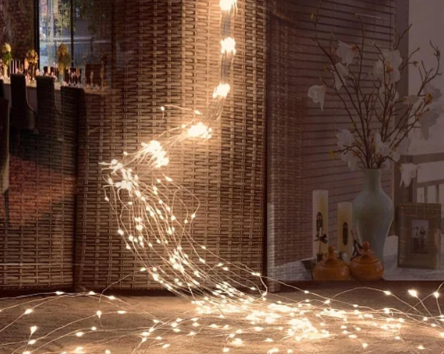 

Светодиодная гирлянда Decorlamp пучок 2.5м 200led от сети Теплый белый