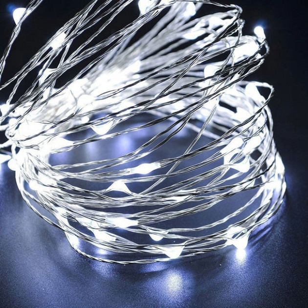 

Светодиодная гирлянда Decorlamp нить 20м 200led от сети Cold white