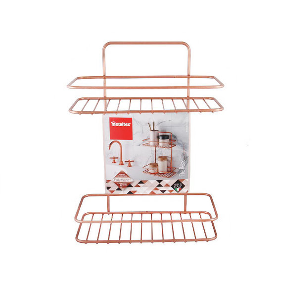 

Полка подвесная 2-х секционная REFLEX COPPER Metaltex (403512)