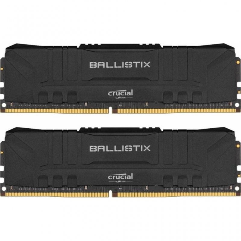 

Модуль памяти для компьютера DDR4 16GB (2x8GB) 2666 MHz Ballistix Black MICRON (BL2K8G26C16U4B)