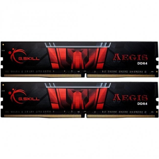 

Модуль памяти для компьютера DDR4 32GB (2x16GB) 3000 MHz Aegis G.Skill (F4-3000C16D-32GISB)