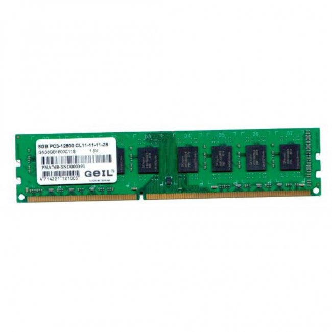 

Модуль памяти для компьютера DDR3 8GB 1600 MHz GEIL (GN38GB1600C11S)
