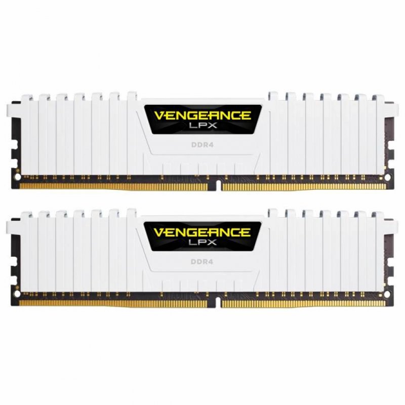 

Модуль памяти для компьютера DDR4 16GB (2x8GB) 3200 MHz LPX White CORSAIR (CMK16GX4M2B3200C16W)