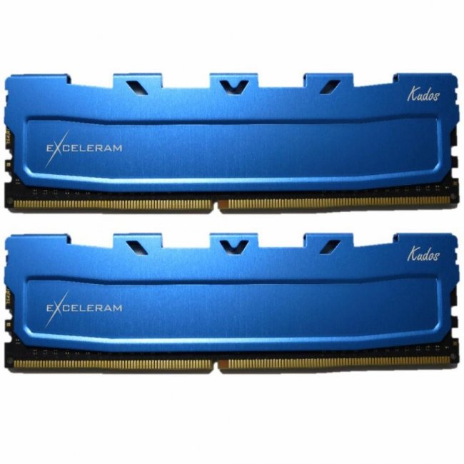 

Модуль памяти для компьютера DDR3 16GB (2x8GB) 1600 MHz Blue Kudos eXceleram (EKBLUE3161611AD)