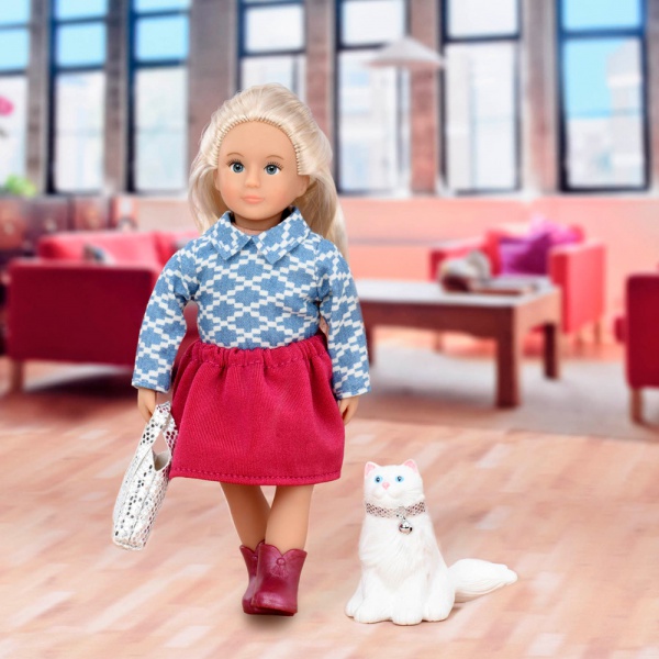 

Игрушечная виниловая кукла LORI 15 см Кайденс и кошка Кики (LO31053Z)