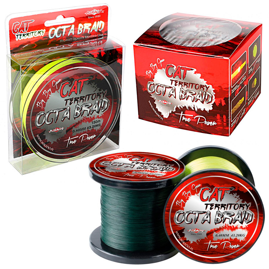 

Шнур Mikado Cat Territory 8 Octa Braid 150 м 0.40 мм 39.80 кг Yellow