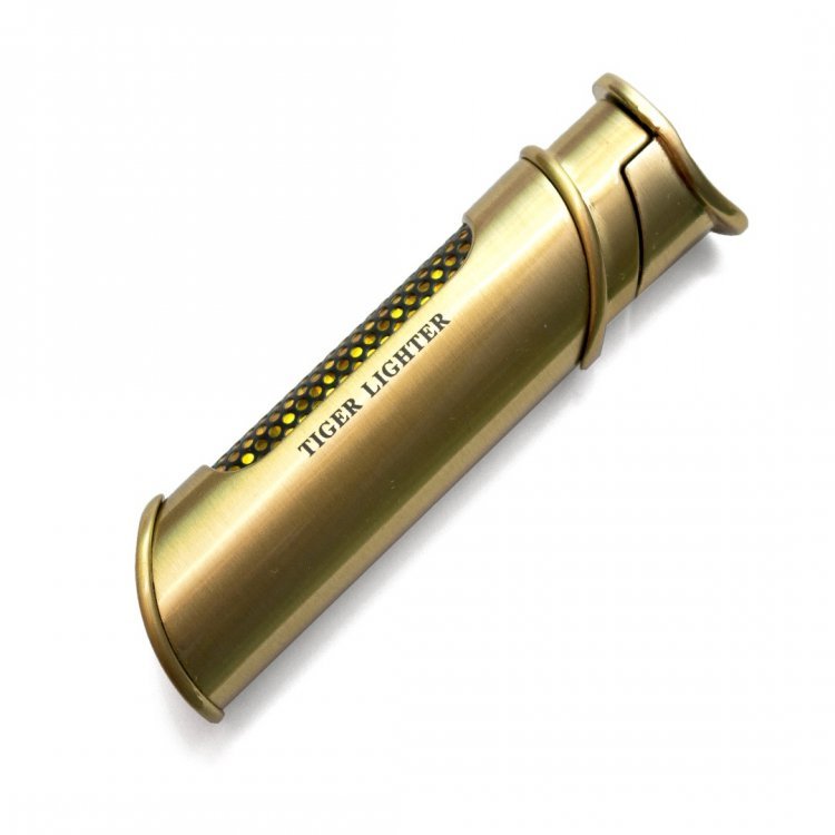 

Круглая Газовая Зажигалка Золотистая Zpl-6703