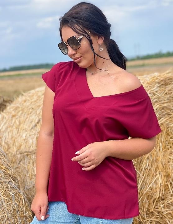 

Блузка G&M k-70597 - Размер цвет бордовый, Блузка G&M k-70597 58-60 Размер цвет бордовый