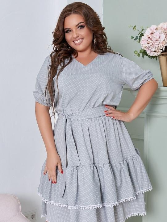 

Платье G&M k-69964 - Размер цвет серый, Платье G&M k-69964 54-56 Размер цвет серый