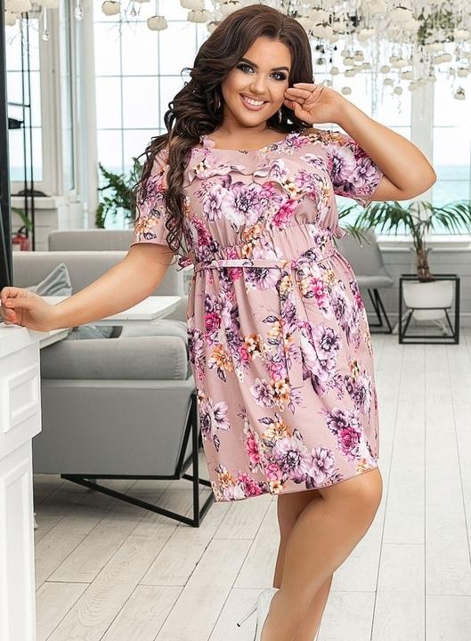 

Платье G&M k-71420 sale 56-58 Размер цвет цветочный принт