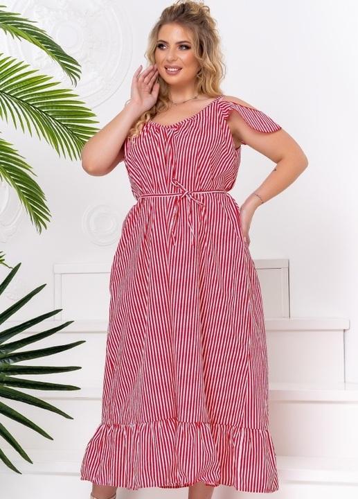 

Платье G&M k-68818 - Размер цвет бордовая полоска, Платье G&M k-68818 54-58 Размер цвет бордовая полоска