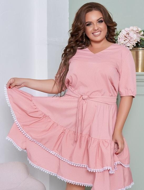 

Платье G&M k-69961 - Размер цвет розовый, Платье G&M k-69961 54-56 Размер цвет розовый
