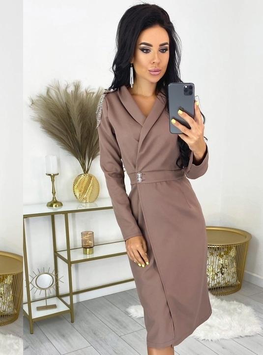 

Платье G&M k-71750 42-44 Размер цвет кофейный