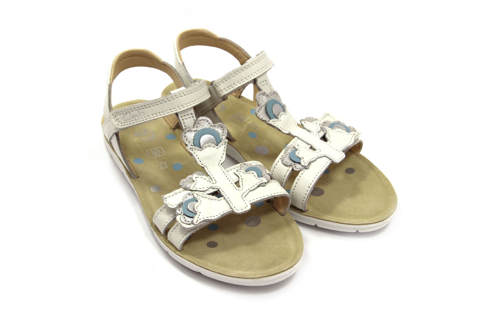 

Босоножки для девочек Clarks Белый 36 #9090