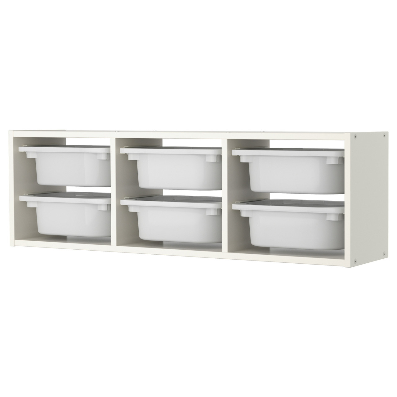 

Настенный модуль для хранения IKEA (ИКЕА) Trofast 99x21x30 см Белый 798.983.06