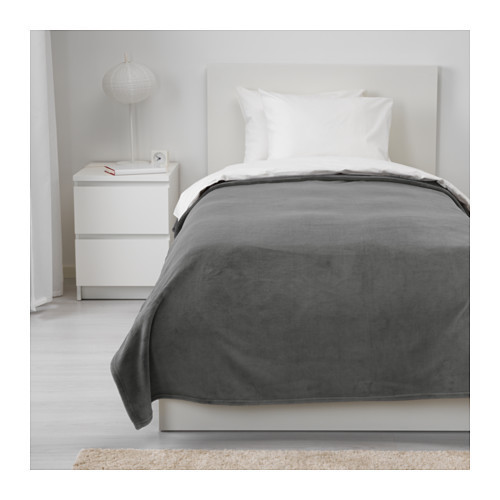 

Покрывало IKEA (ИКЕА) Trattviva 150x250 см Серое 303.496.78