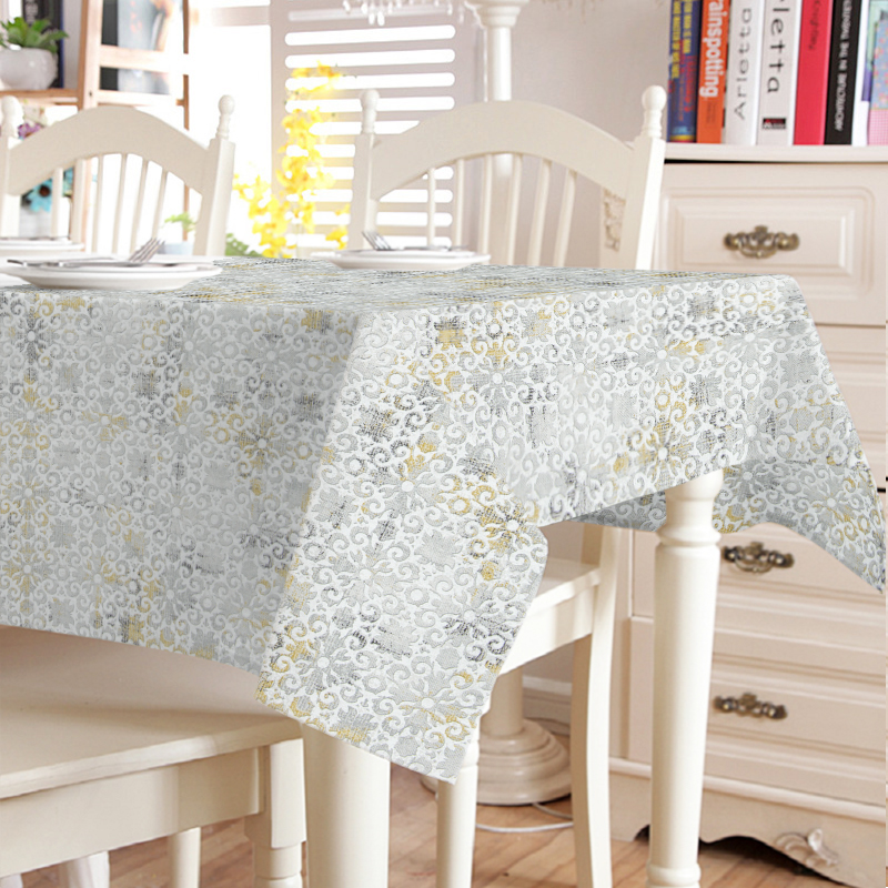 

Скатерть с акриловым покрытием Time Textile 140x220 см Бежево-серый 000140029