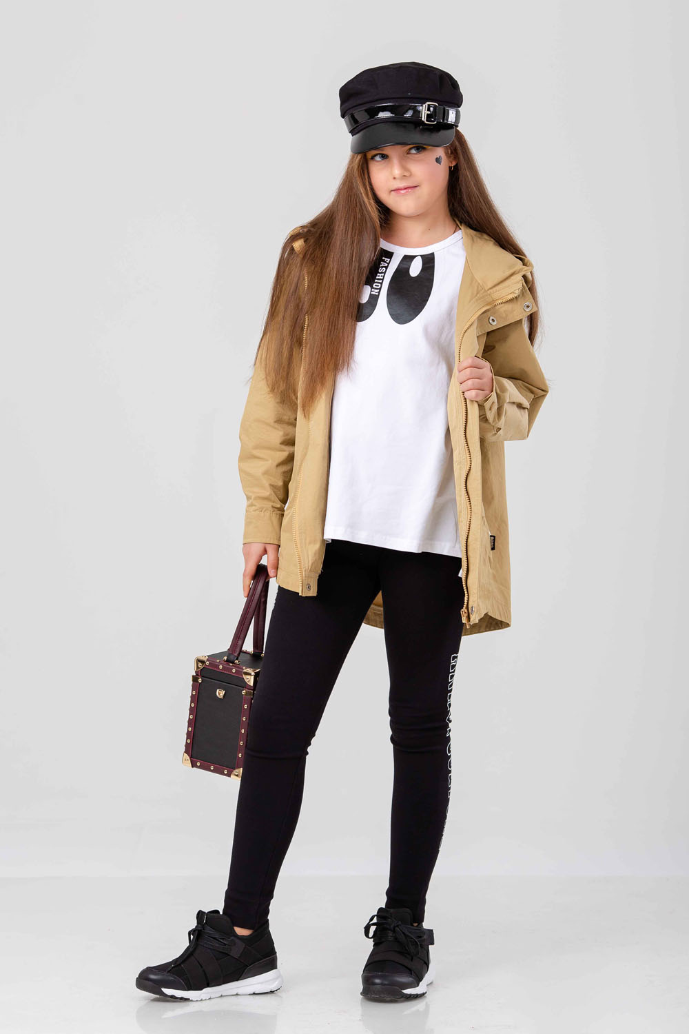 

Лосины JO JO с принтом ANHUI CULTURE черный/белый рост 100-110 (19322056)