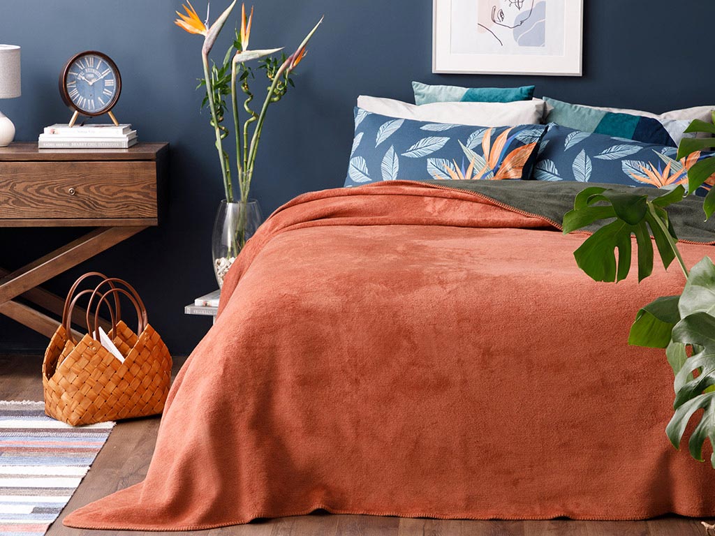 

Плед English Home Plain 200х220 см Оранжевый