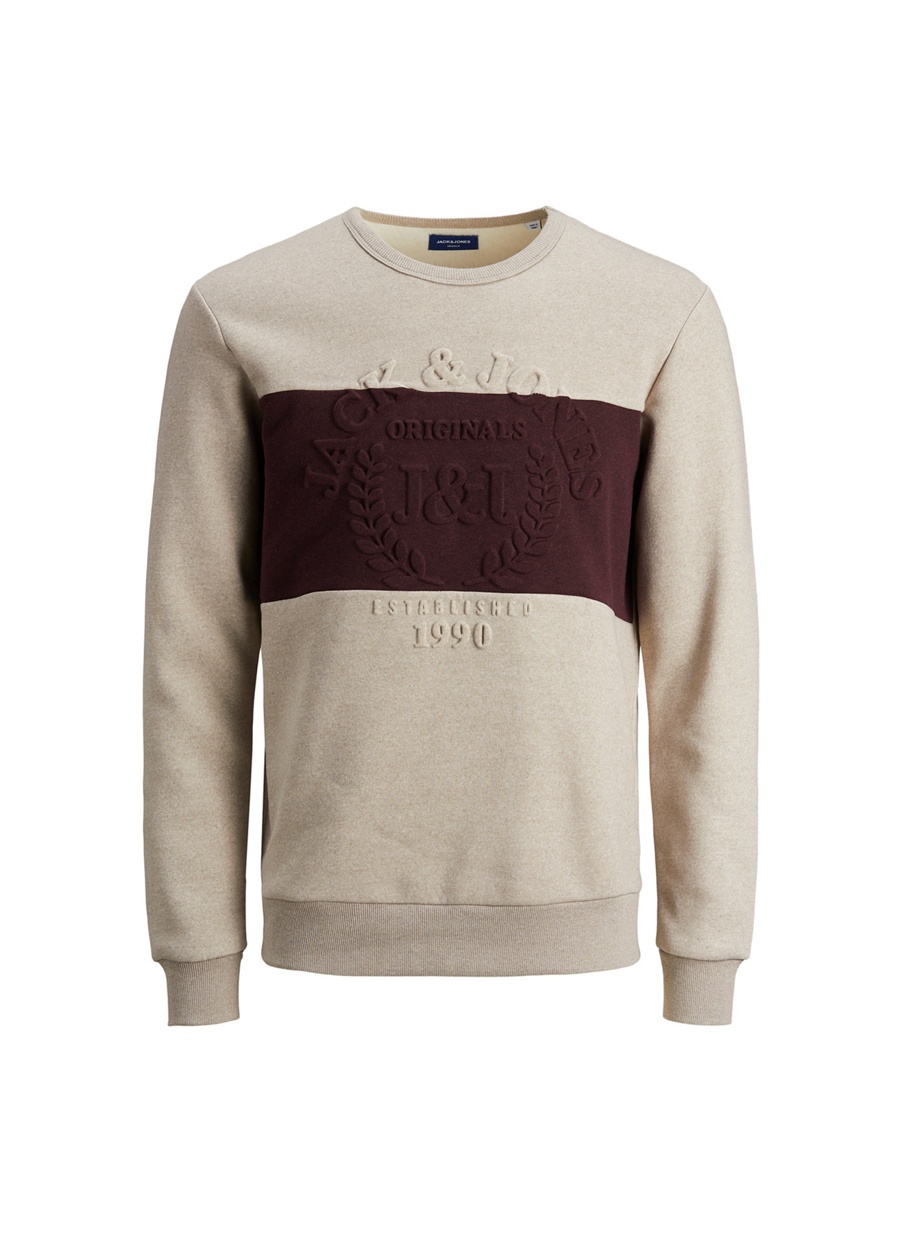 

Кофта Jack & Jones JORPOET SWEAT CREW NECK  Бежевый с бордовым 12180417Chinchilla, Кофта Jack & Jones JORPOET SWEAT CREW NECK S Бежевый с бордовым 12180417Chinchilla