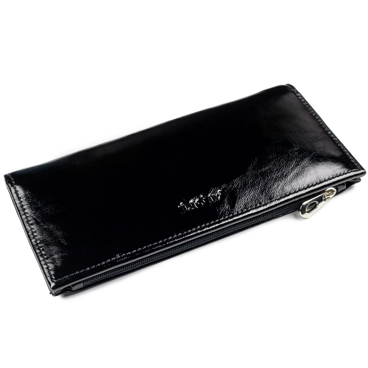 

Кошелёк ALORI из натуральной гладкой лаковой кожи Черный (KY-01-2 Black)