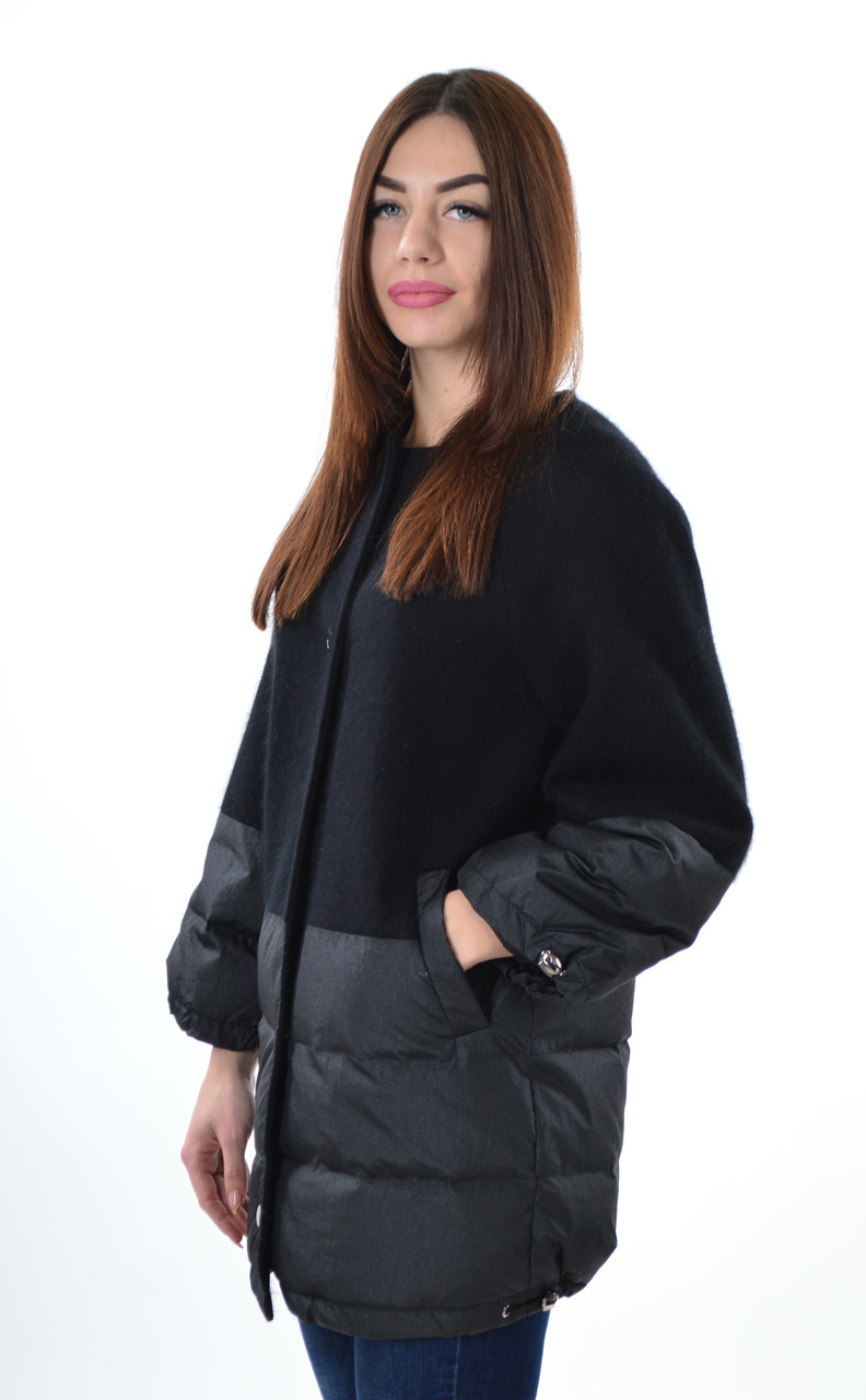 

Элегантная куртка Max Mara 1781 кашемир черная L