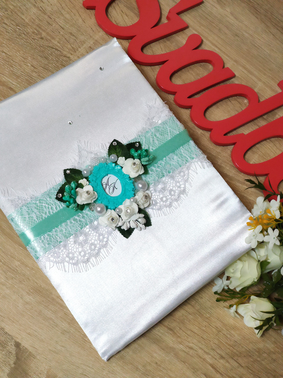 

Папка для свидетельства Monogram. Мятная.