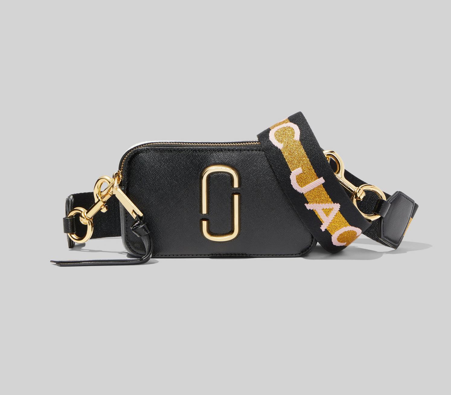 

Сумка Marc Jacobs The Snapshot Logo Strap New Black Multi