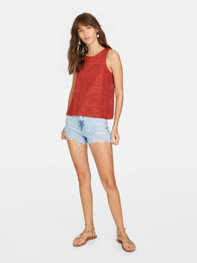 

Топ Stradivarius 2673/944/413 S Терракотовый