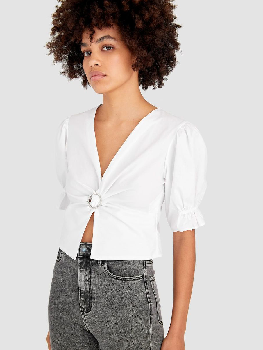

Блузка Stradivarius 6193/723/003 L Белая
