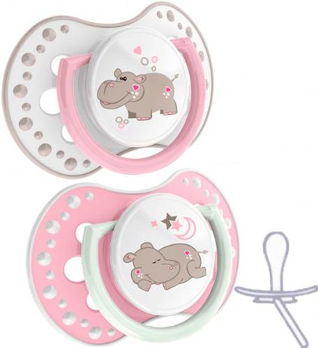 

Пустышка Night Day Girl, 3-6 мес., 2 шт., LOVI