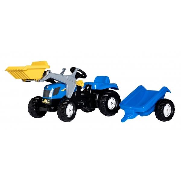 

Трактор с прицепом и ковшом Kid New Holland, Rolly Toys