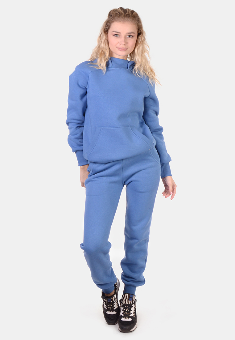 

Женский костюм трехнитка с начесом худи штаны N.EL. 1165-34 XL джинс 58567