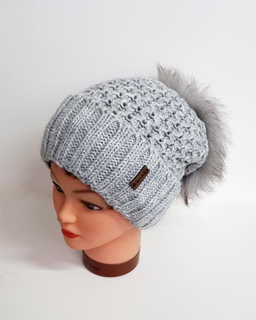 

Шапка Naisa Глория 56-60 Светло-серый