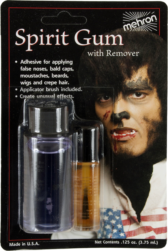  Mehron Makeup Spirit Gum & Remover Combo Kit, Spirit Gum  Adhesive and Remover