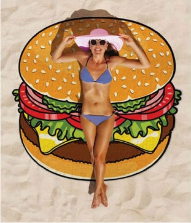

Пляжный коврик Hamburger 143см DTMA