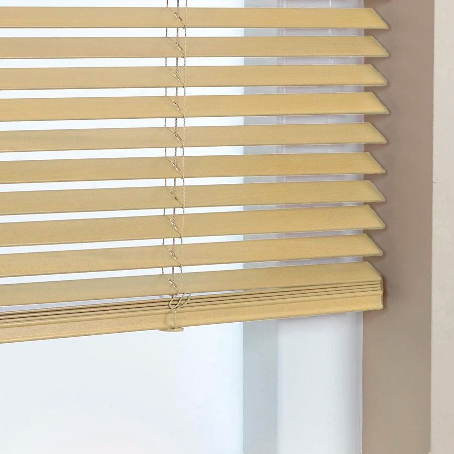 

Жалюзи деревянные горизонтальные 120x160 cм 25 мм натуральный Sundeco
