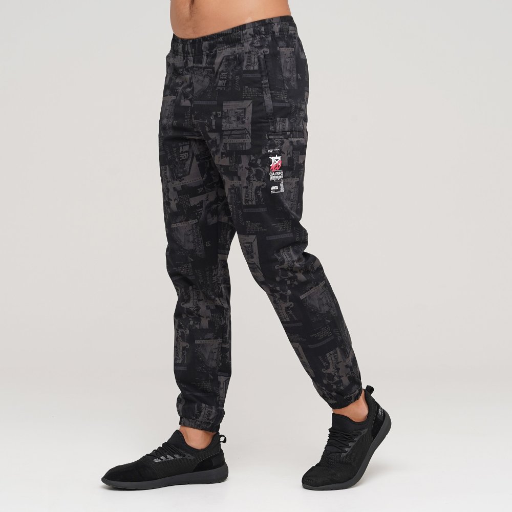 

Мужские спортивные штаны Anta Woven Casual Pants Черный 52 (ant852031521-1)