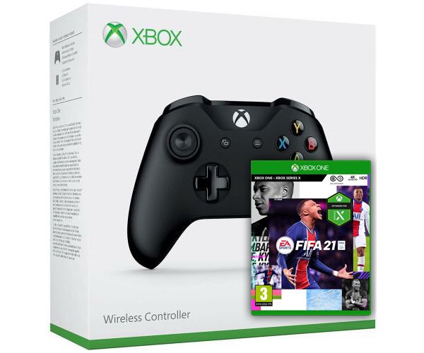 

FIFA 21 (русская версия) + Microsoft Xbox One S Wireless Controller with Bluetooth (Black)
