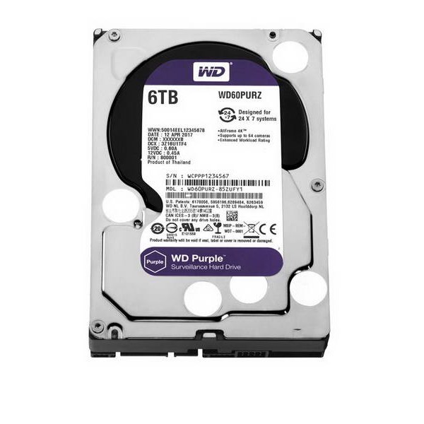 

HDD SATA 6.0TB WD Purple 5400rpm 64MB (WD60PURZ)