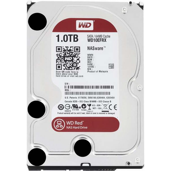 

HDD SATA 1.0TB WD Red 5400rpm 64MB (WD10EFRX)