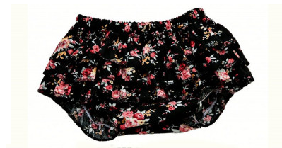 

Трусики с рюшами NADELIN Черные в цветочек 78-88 см