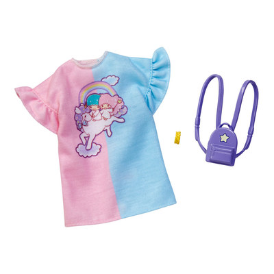 

Одежда Barbie Стильные принты розово-голубая платье (FYW81/FXK81) (10-553876)