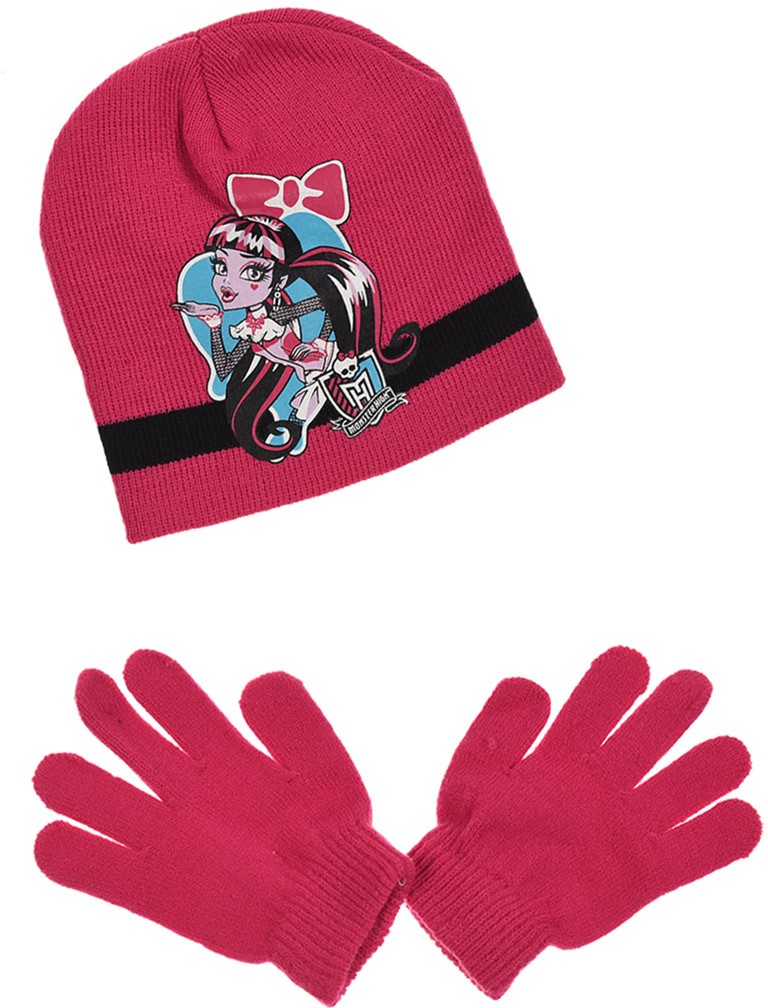 

Демисезонный комплект (шапка + перчатки) Disney Monster High HO4407 52 см Фуксия