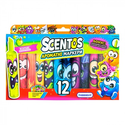 

Набор ароматных маркеров Scentos Fruit Scented Markers, 12 шт. (17-6006946)