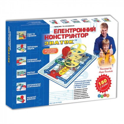 

Электронный конструктор Знаток, 180 схем (укр) (17-6272502)