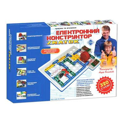 

Набор для опытов Znatok Электронный конструктор 320 схем (REW-K002) (10-33915)