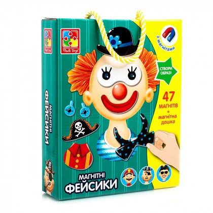 

Настольная магнитная игра Vladi Toys Фейсики (укр) (17-6280653)